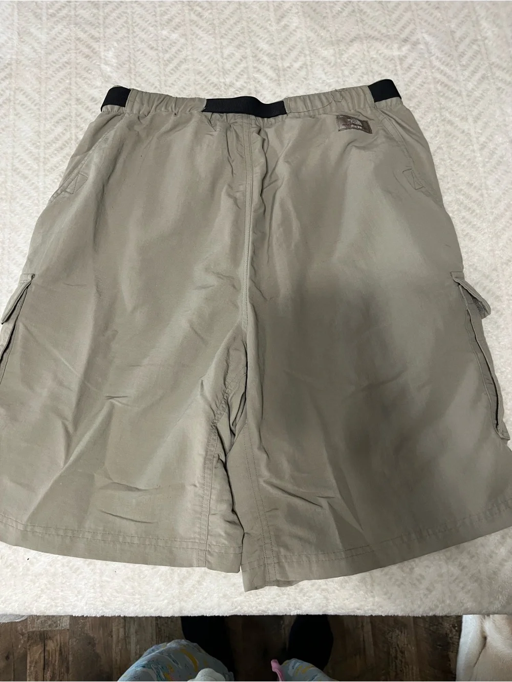 Men's Cargo Shorts in Light Olive with Built-In Belt the North Face Medium
